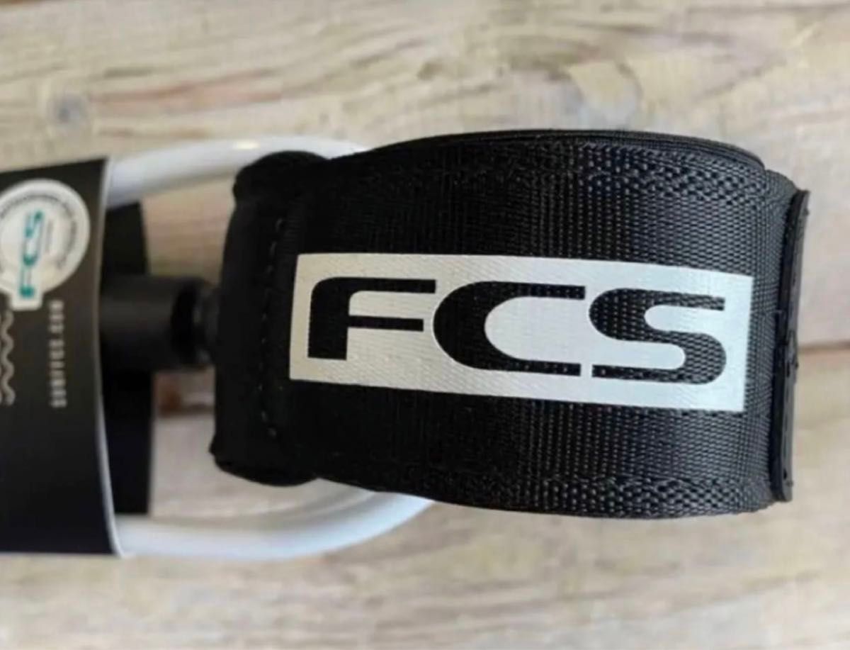 FCS 5ft超軽量リーシュコード ショートCOMP   White/Black