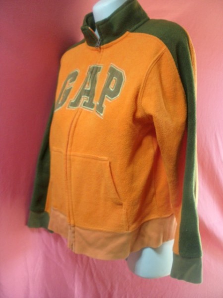 ジャンク扱い品！ キッズ GAP フリース② サイズ１６０ オレンジ系_画像2