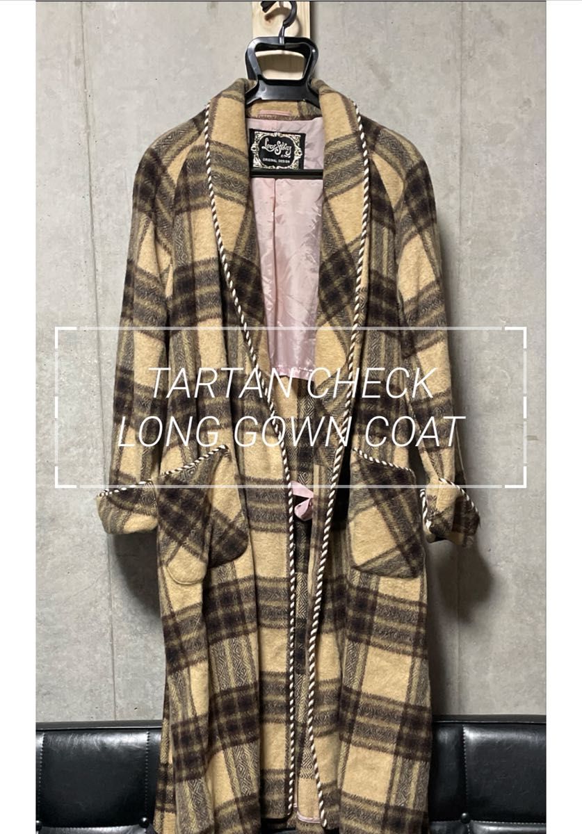 TARTAN CHECK　LONG GOWN COAT チェックガウンコート 古着 VINTAGE ヴィンテージ ビンテージ