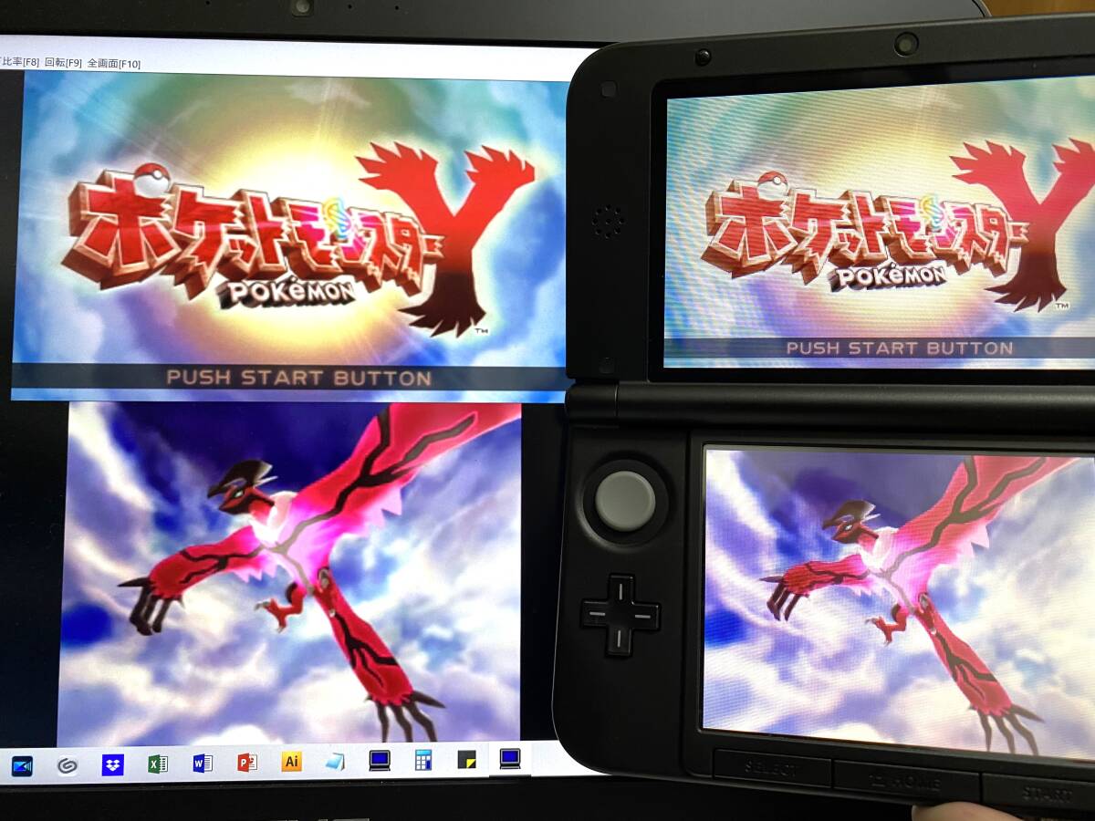 ★美品★ ゲーム実況 配信用『キャプチャー機能付き NINTENDO 3DSLL』 ブラック 偽トロ ★保証有★_画像1