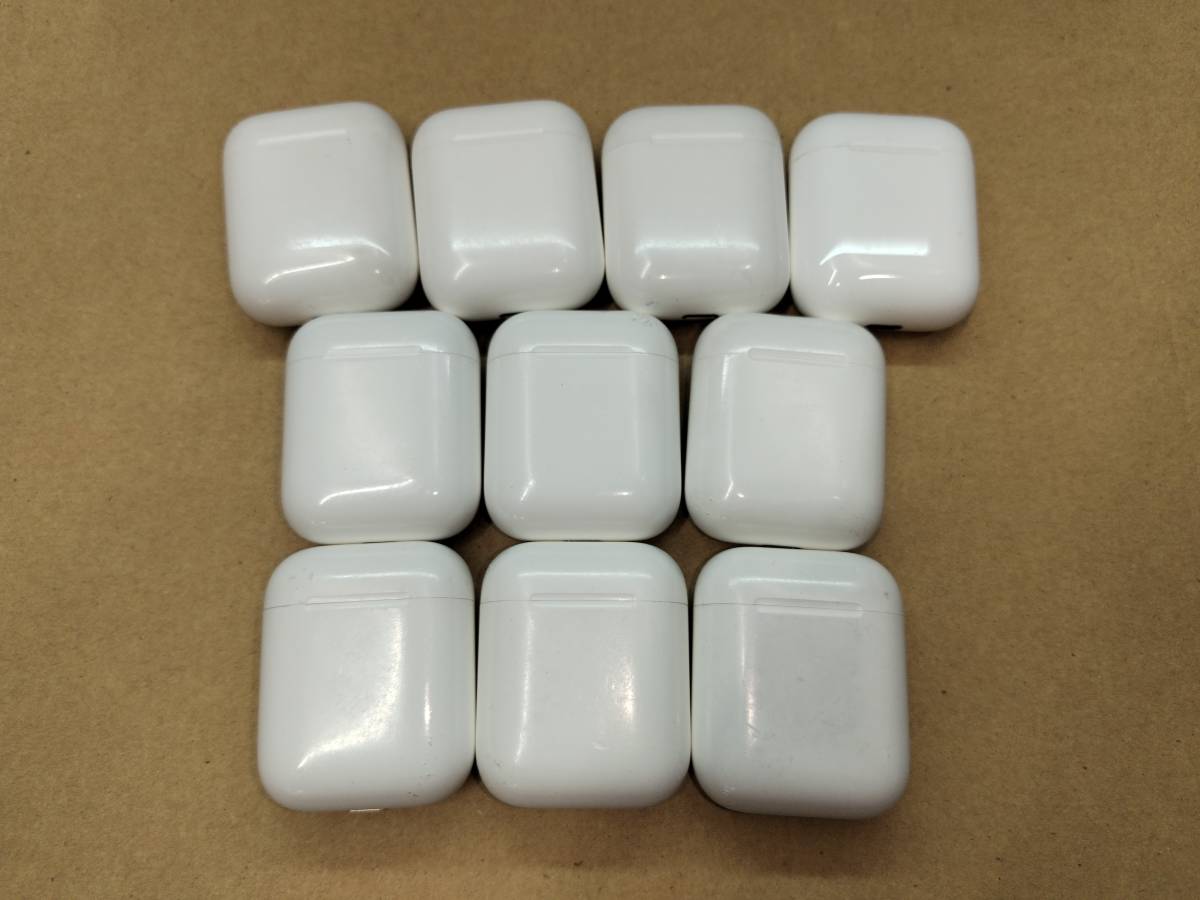 【USED】 NH2323 Apple 純正 Airpods アップル エアーポッズ 第2世代 A1602 充電ケース 10個セット_画像1