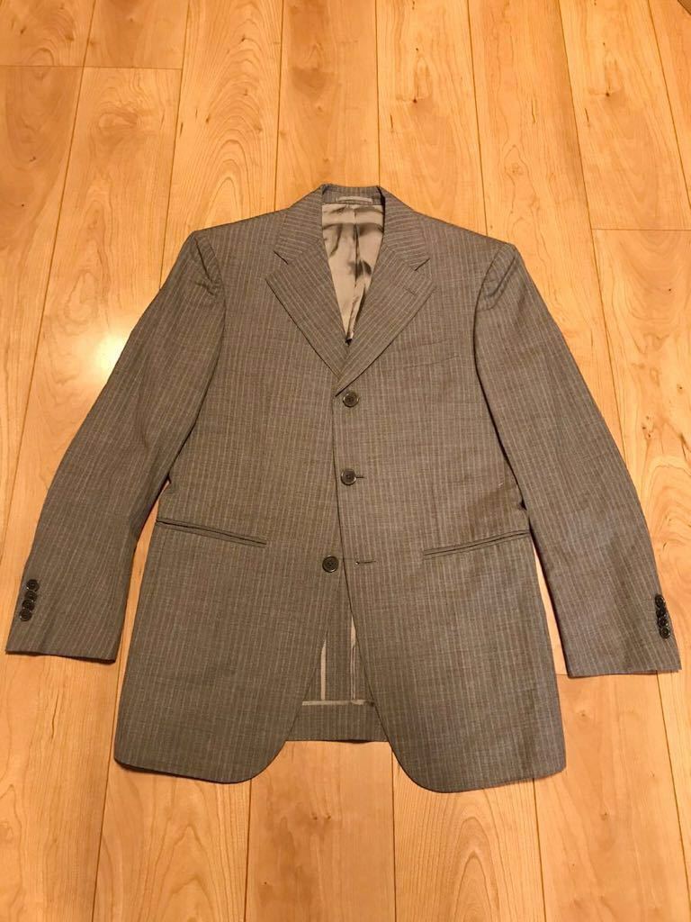 UNITED ARROWS United Arrows stripe suit top and bottom set light gray size42