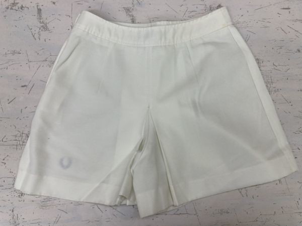 フレッドペリー FRED PERRY ゴルフ テニス スポーツ スコート キュロット ショートパンツ ボトムス レディース ポリエステル100% 64 白_画像3