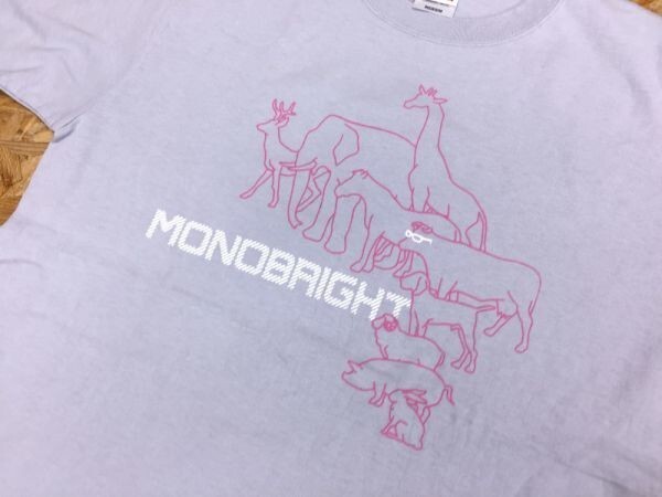 MONOBRIGHT モノブライト 邦楽ロック バンド 半袖Tシャツ メンズ 綿100% M グレー_画像3