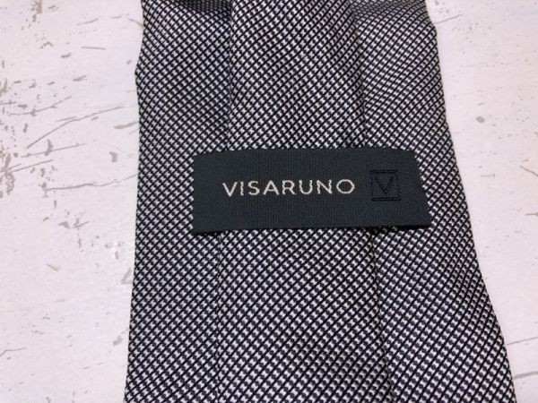 VISARUNO ビサルノ ネクタイ メンズ 日本製 シルク100% フォーマル グレー_画像3