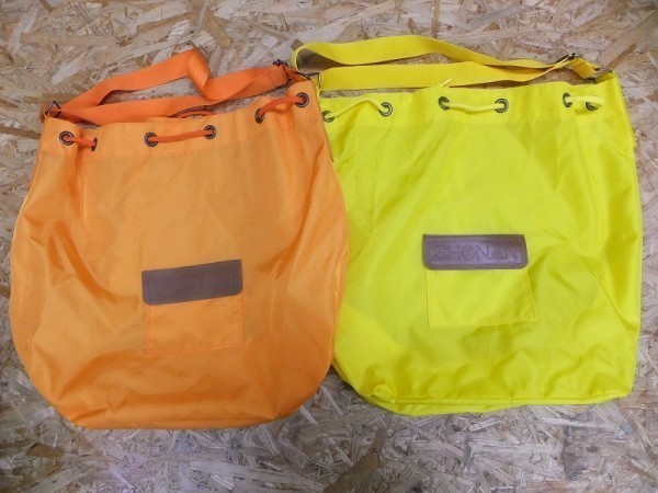 SHONAN show naan napsak shoulder bag color difference 2 point set orange yellow color retro sport 