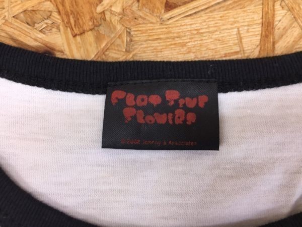 Flat Five Flowers フラフラ 渋谷すばる FiⅤe ジャニーズ 七分袖Tシャツ レディース ラグラン袖 バックプリント有 白_画像2