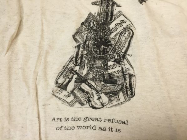 STUDIOS ストゥディオス ドメスティック 生成 Uネック 半袖Tシャツ レディース 日本製 薄手 麻20% M_画像3