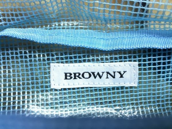 BROWNY brownie clear blue skeleton mesh PVC belt bag bag sporty lady's .. feeling blue 