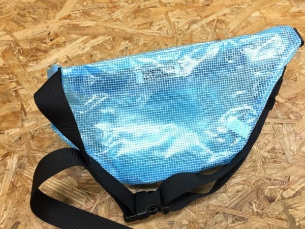 BROWNY brownie clear blue skeleton mesh PVC belt bag bag sporty lady's .. feeling blue 