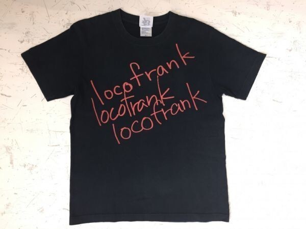 773Four RECORDS ロコフランク Locofrank ロックバンド メッセージT バンドT 半袖Tシャツ メンズ バックプリント有 S 黒_画像1