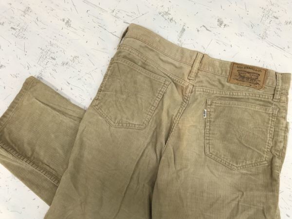 リーバイス Levi's 518-1523 白アブ オールド ビンテージ 古着 アメカジ ジップフライ コーデュロイ パンツ ボトムス メンズ 31 ベージュ_画像3