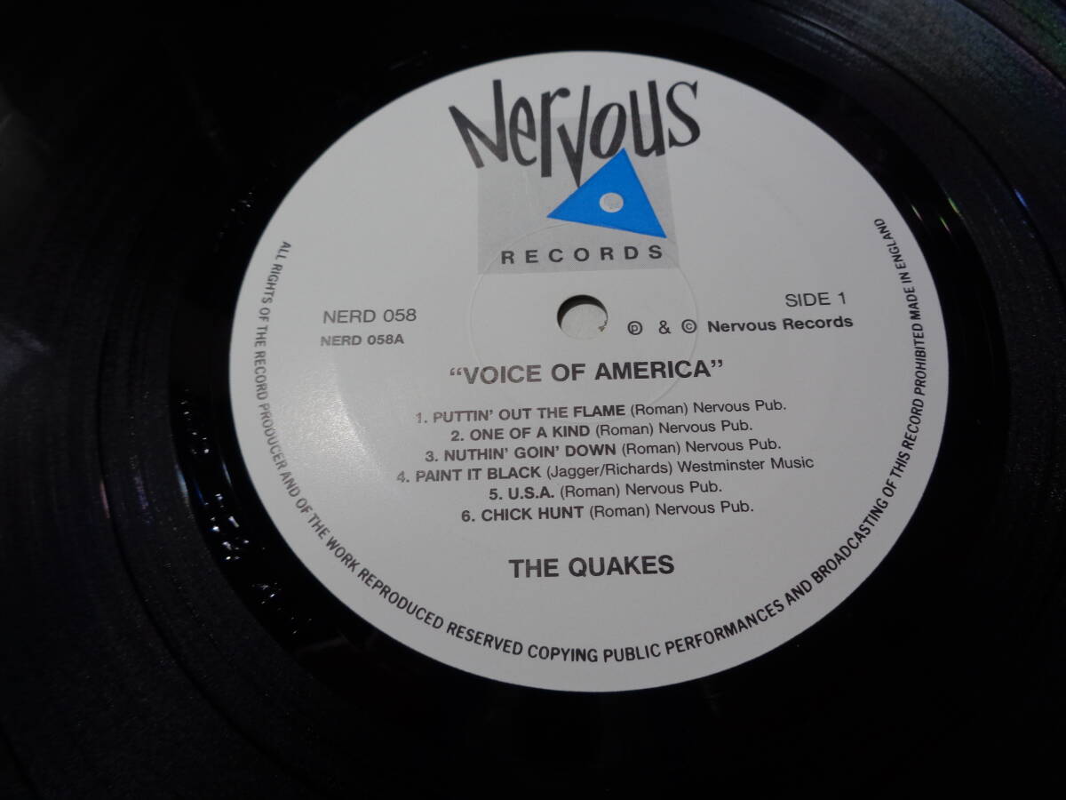 UKオリジナル/クエイクス,THE QUAKES/VOICE OF AMERICA(UK/NERVOUS RECORDS:NERD 058 NM LP_画像3