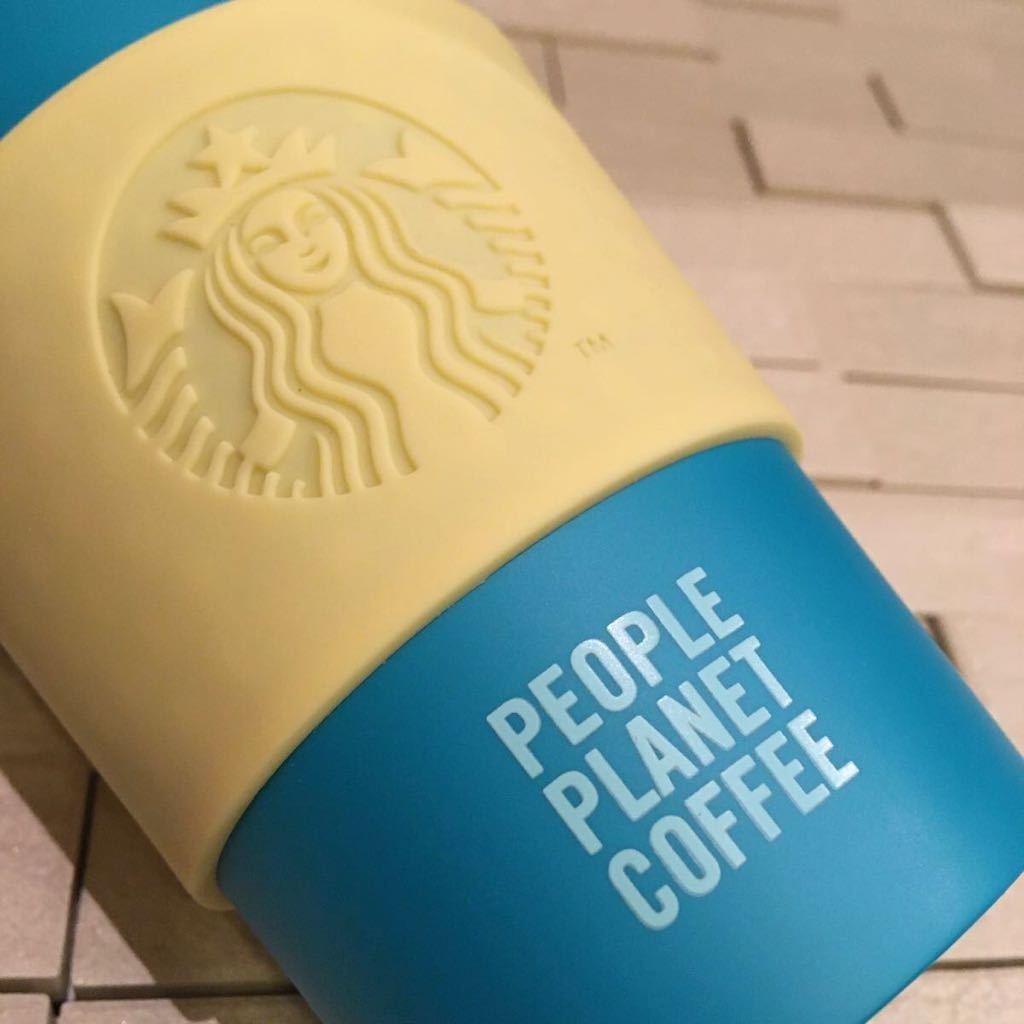 未使用　ショッパー付き　STARBUCKS スターバックス　スタバ　PLAタンブラー　カップ　ブルー　355ml _画像3