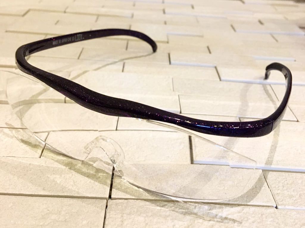 美品　ハズキルーペ ハズキ　ラージ　1.32倍　クリアレンズ　日本製　メガネケース　眼鏡拭き　取説　箱有り　ブルーライト35%カット_画像10