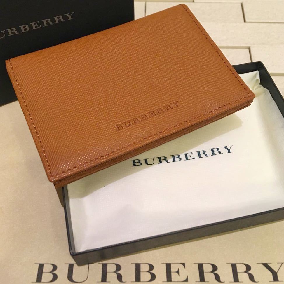 新規購入 美品 付属品有り バーバリー BURBERRY 名刺入れ カードケース