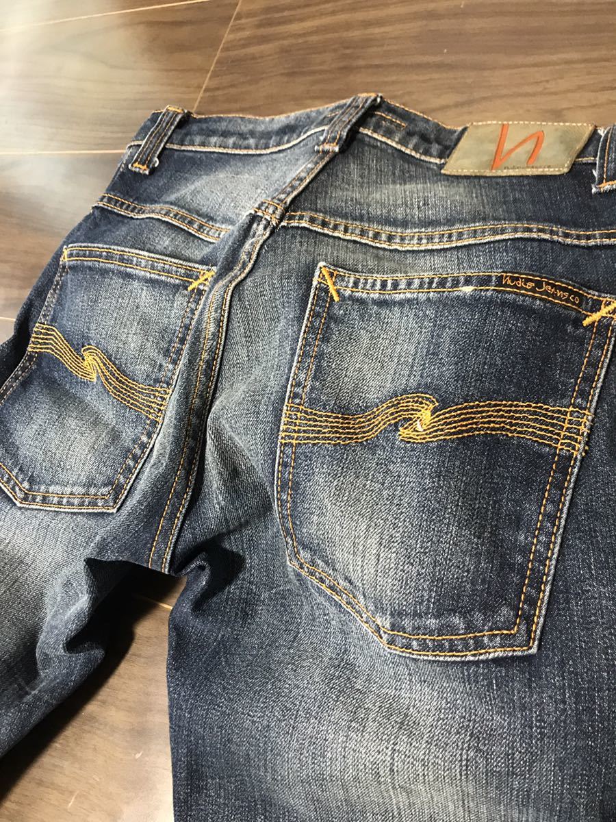 nudie jeans THINFINN Sam replica 1004836 ヌーディージーンズ シンフィン サムレプリカ レングス74 サイズw26×l30 人気廃盤品 試着のみ_画像3