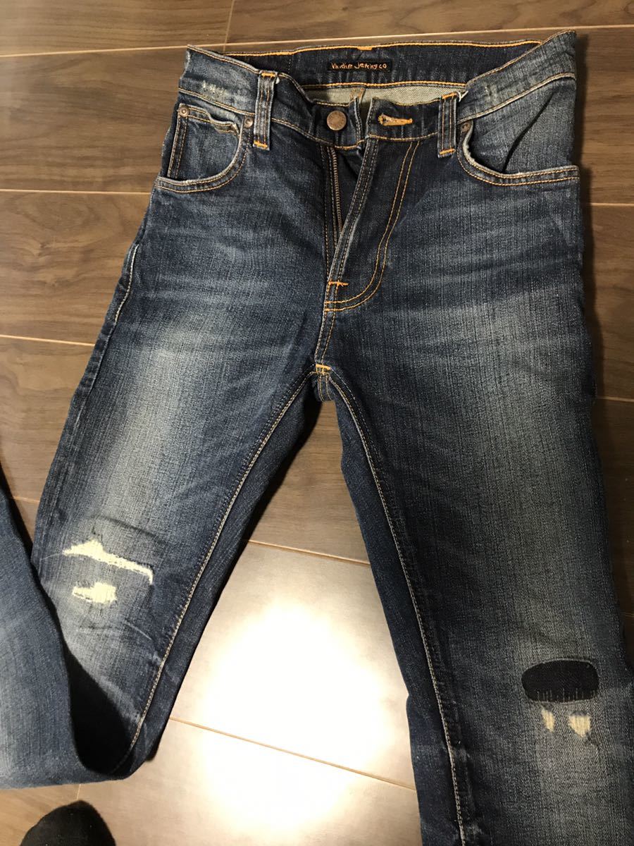 nudie jeans THINFINN Sam replica 1004836 ヌーディージーンズ シンフィン サムレプリカ レングス74 サイズw26×l30 人気廃盤品 試着のみ_画像2