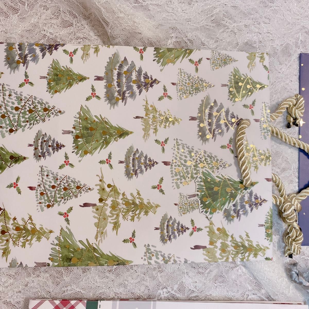 クリスマス ラッピング袋 紙袋 手提げ袋 プレゼント用 ギフトバッグ クリスマスツリー サンタ 雪だるま 