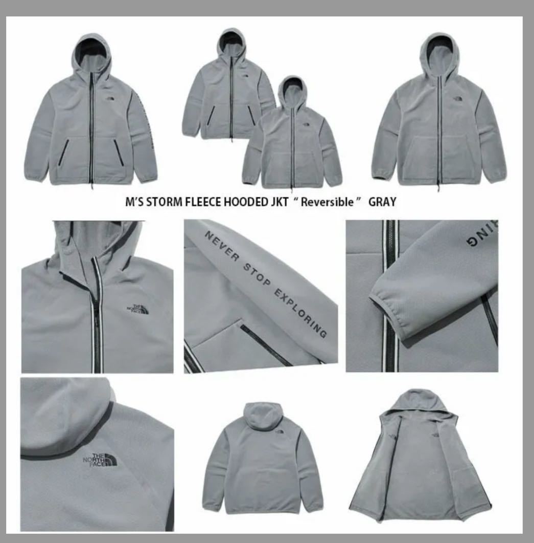 THE NORTH FACE ノースフェイス M'S STORM FLEECE HOODED JACKET ストーム フリース フーディー フリース メンズ リバーシブル Ｌサイズの画像5