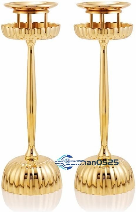 Bibian 比比昂- 密教法具寺院用仏具前具一面器菊壇灯一対真鍮製 Bibian 比比昂- 密教法具寺院用仏具前具一面器菊壇灯一対真鍮製