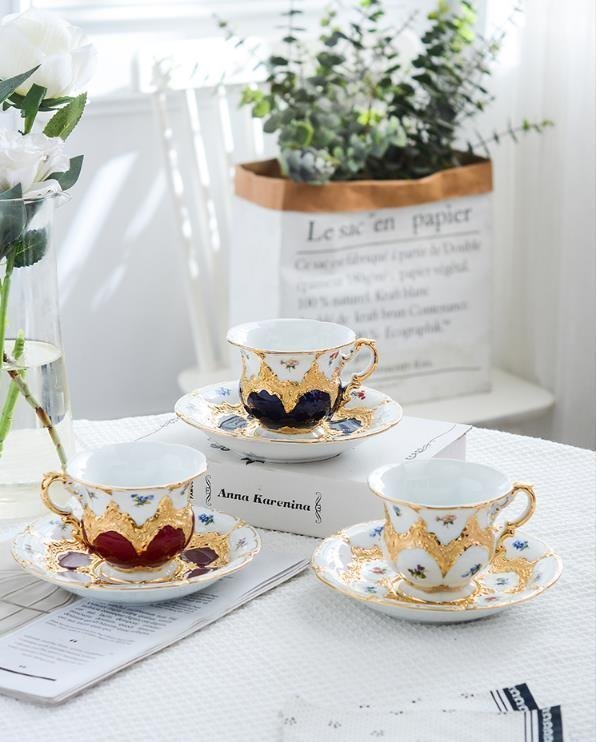 MEISSEN マイセン 手作り ティーカップ＆プレート 2点セット 洋食器 ホワイトの画像2