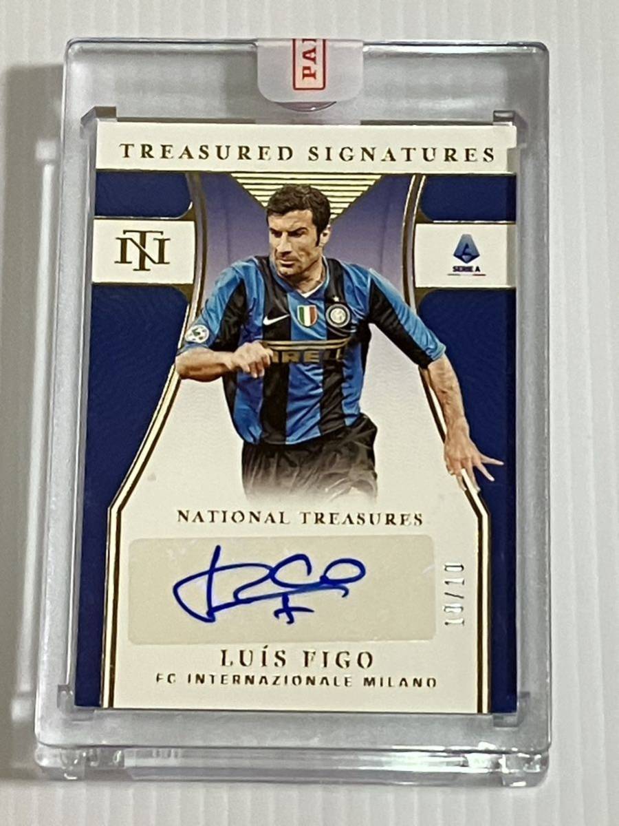 限定10枚 フィーゴ Luis Figo インテル Intel Panini 2021-2022 Treasured Signatures 直筆サインカード【送料無料】の画像1