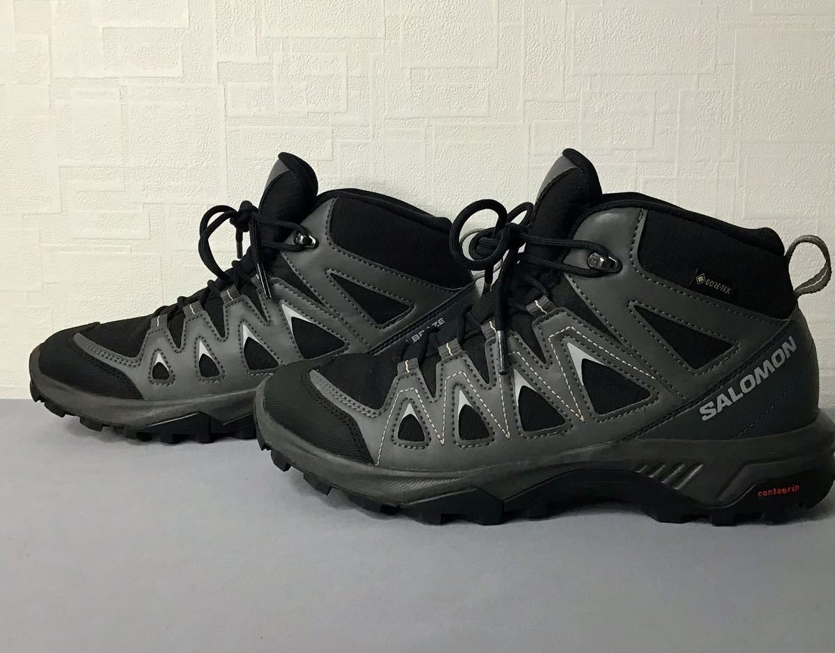  очень популярный модель! SALOMON Salomon походная обувь X BRAZE MID GORE-TEX Gore-Tex черный 23.5. уличный 