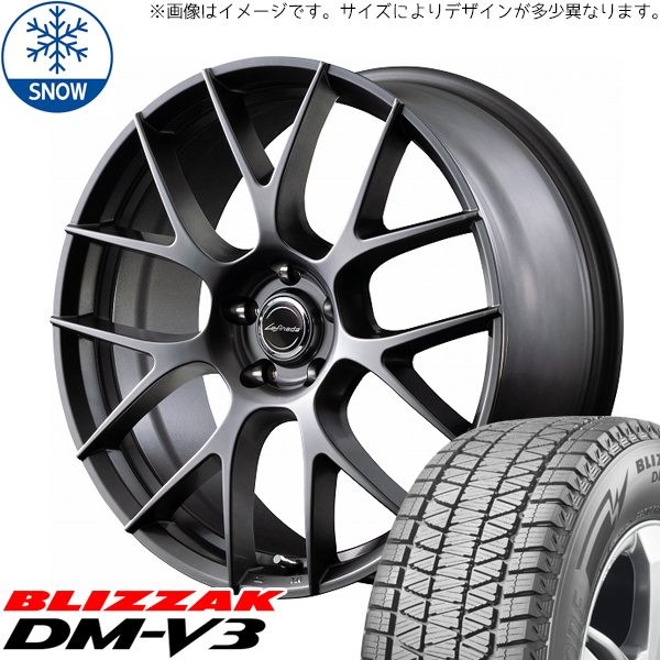 新品 アルファード ヴェルファイア 40系 225/60R18 BLIZZAK DM-V3 18インチ 7.0J +40 5/120 スタッドレス タイヤ ホイール セット 4本_画像1