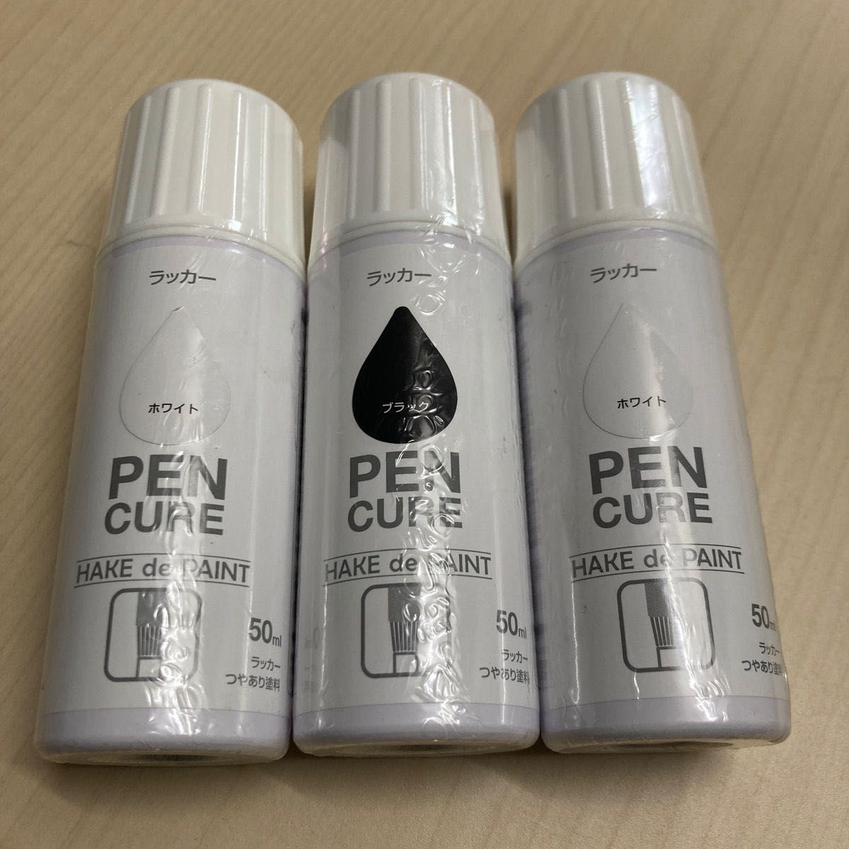 ペンキュア HAKE de PAINT   [50ml] 　3本セット　塗料　工作　ペンキ　DIY 補修