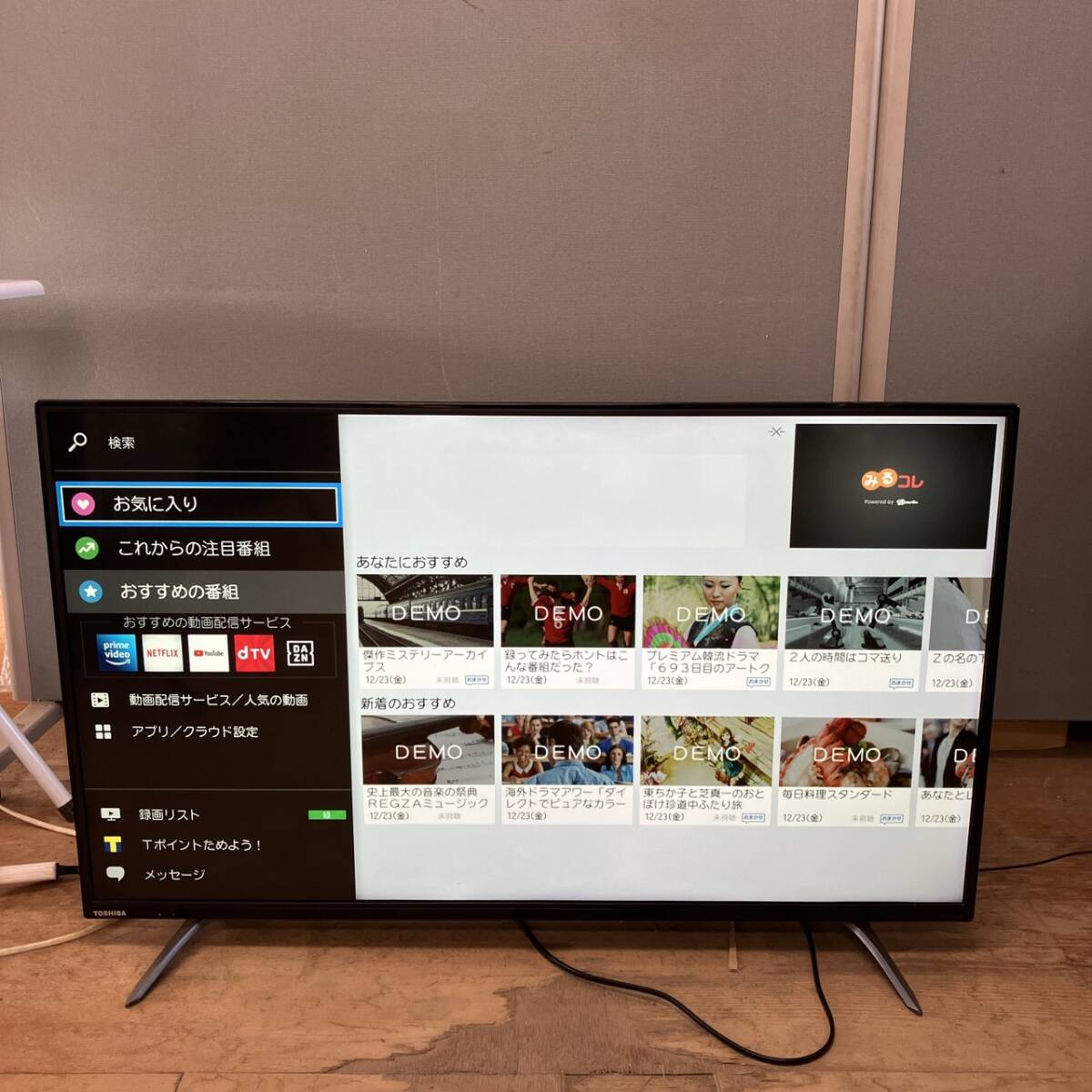 【1円スタート！動作確認済み！】初期化済み TOSHIBA 東芝 REGZA 液晶テレビ 液晶TV 43C310X 43V型 2017年製/T3575-B_画像4