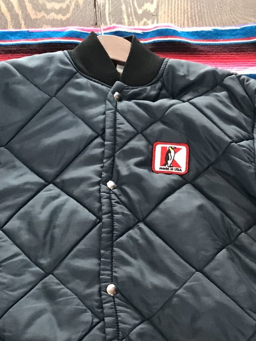 K Brand コート　ジャケット　ペンギン　アメリカ　ビンテージ　古着　企業　コート　ボンバー　アメカジ