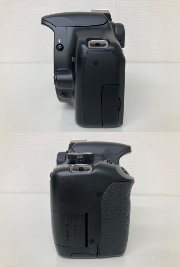 簡易動作確認済み Canon/キヤノン EOS Kiss X2 ボディ レンズ EF-S 18-55mm 1:3.5-5.6 IS/55-250mm 1:4-5.6 IS 中古品 T238_画像4