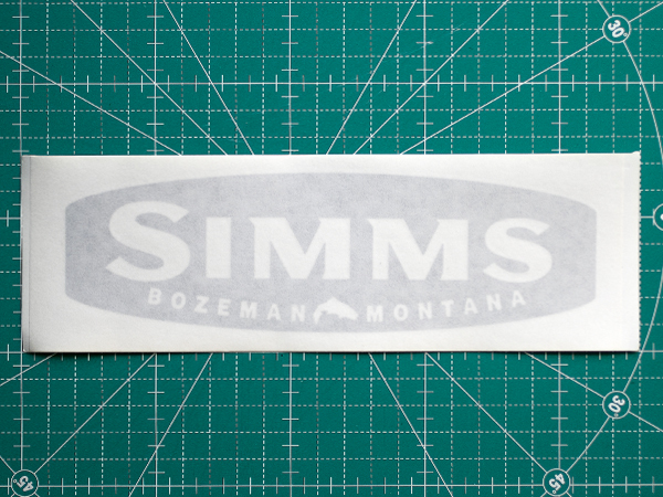 SIMMS シムス ボート ステッカー カッティングシートタイプの画像2