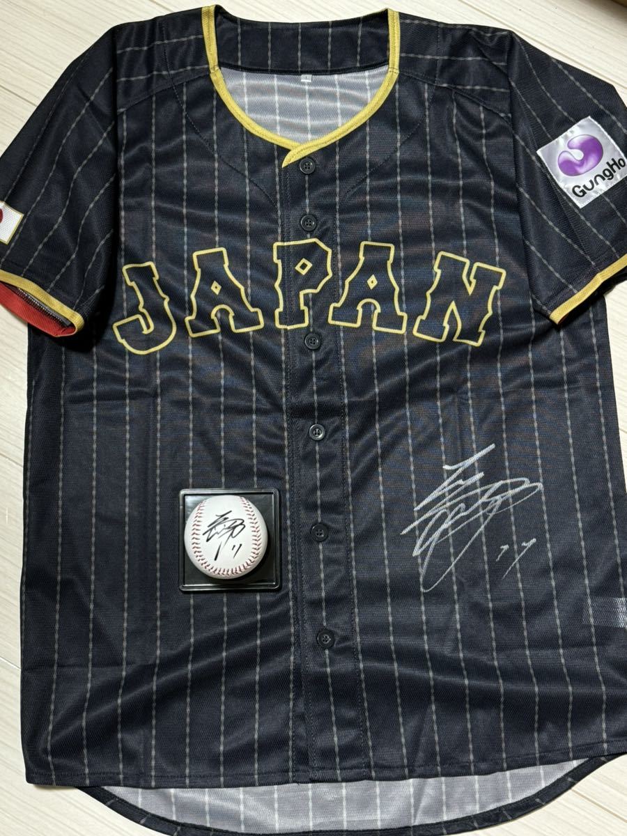 WBC大谷翔平選手/直筆サイン・ユニホーム・ボール、計2種類 侍ジャパン　JAPAN ドジャース ビジター_画像1