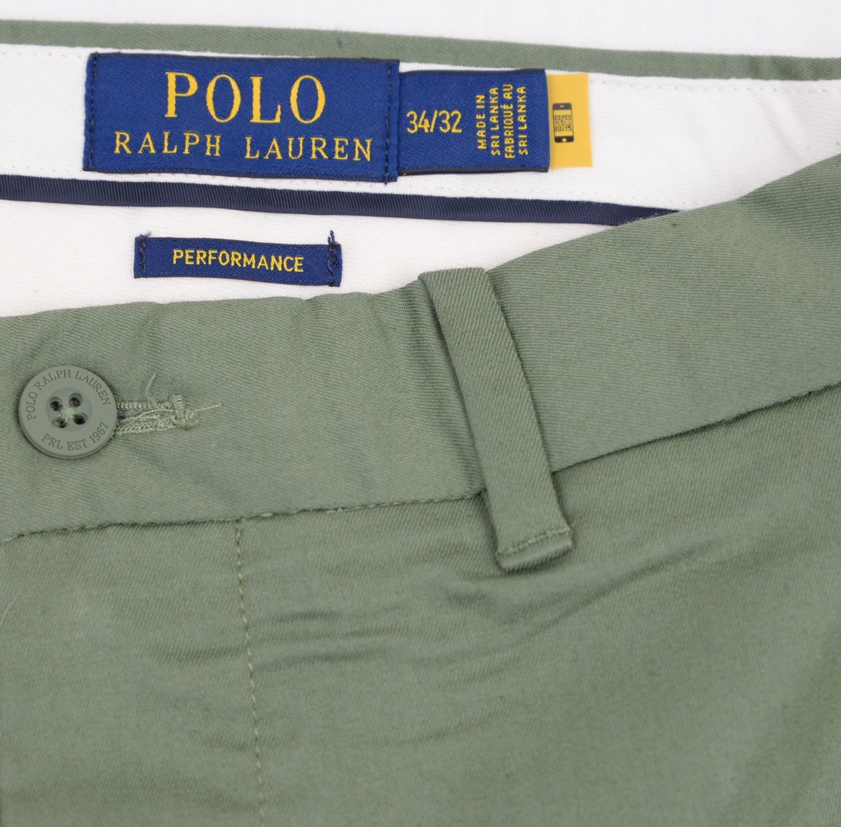 ●定価23100円POLO RALPH LAURENラルフローレンチノパン(NOtuck,グリーン,34-32(W86)(実質W90cm程度迄可))新品_画像6