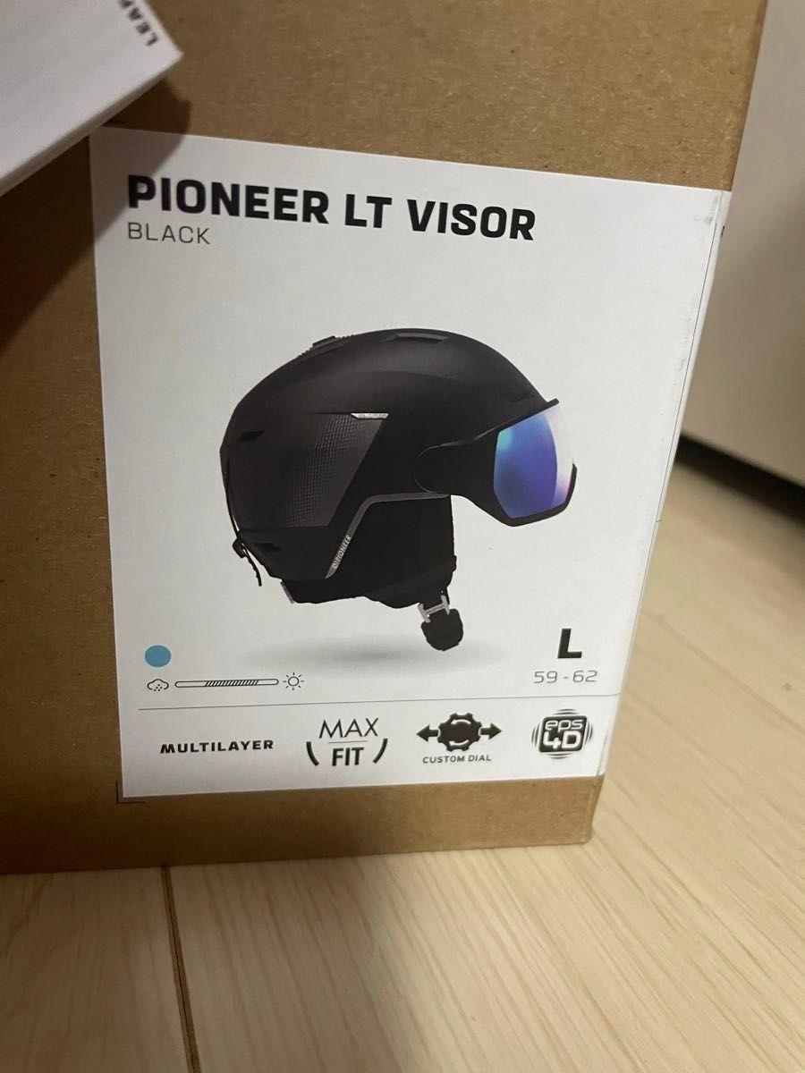 サロモン スノーボード バイザーヘルメットLサイズ　PIONEER LT VISOR(59-62cm)
