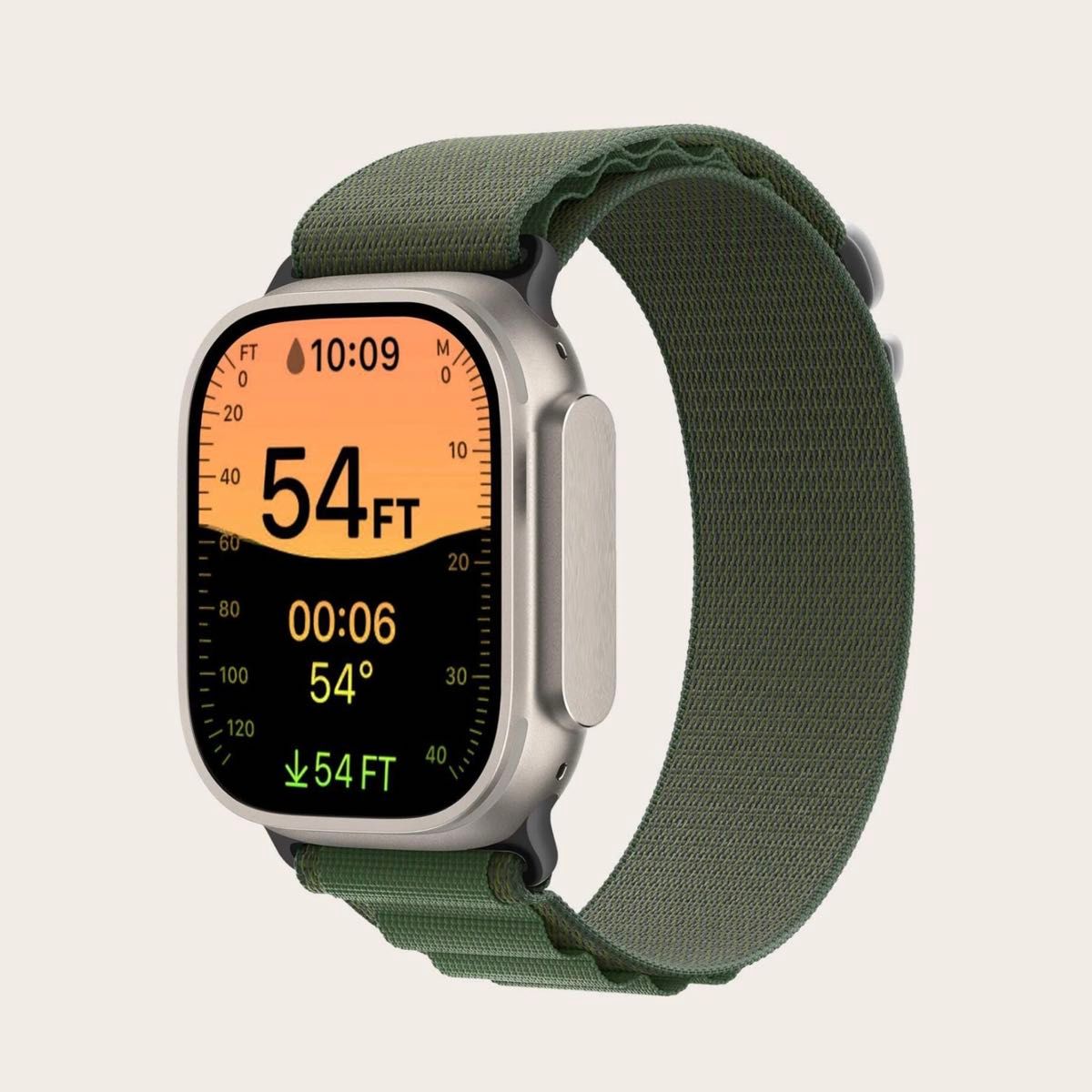 【新品】Apple Watch ナイロンバンド　アルパインループ グリーン 38/40/41mm