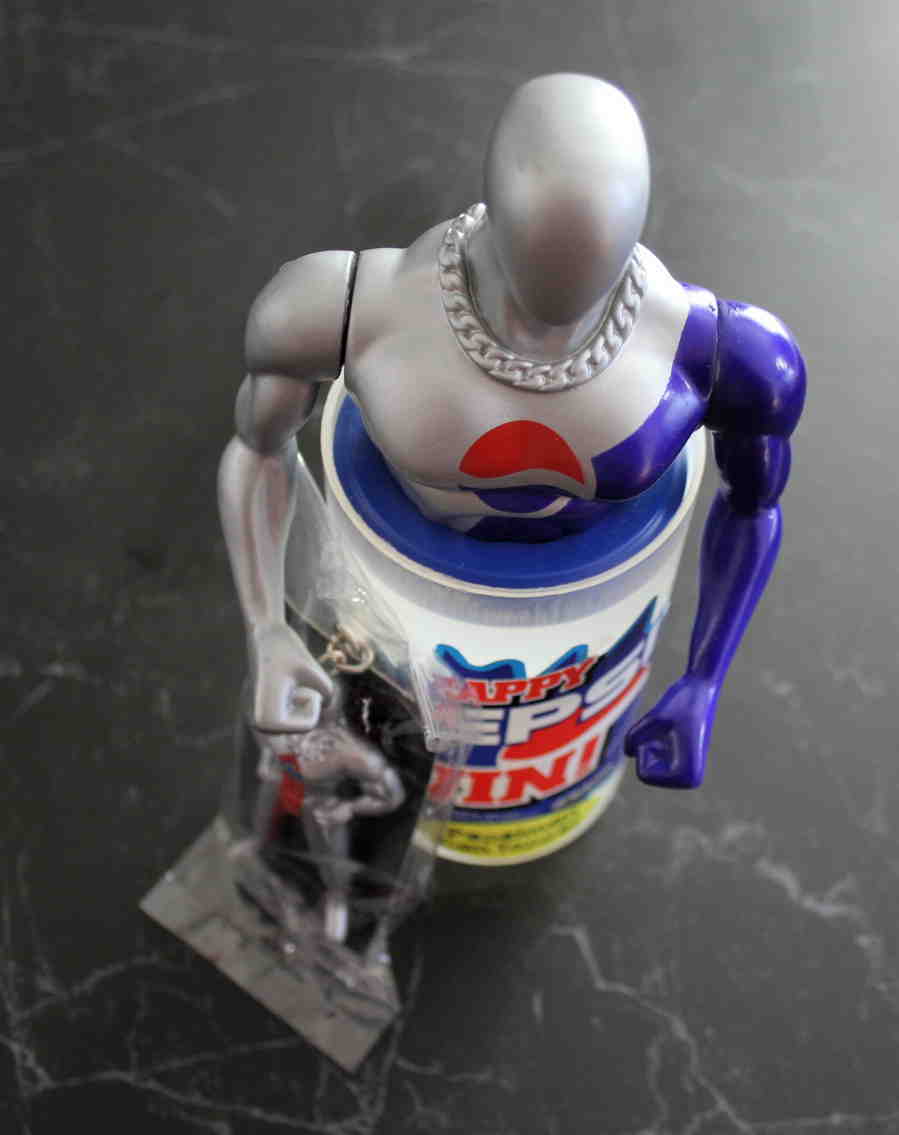 ★ペプシマン　HAPPY・PEPSI ペプシマン　Can Topperとキーホルダー　未開封_画像2