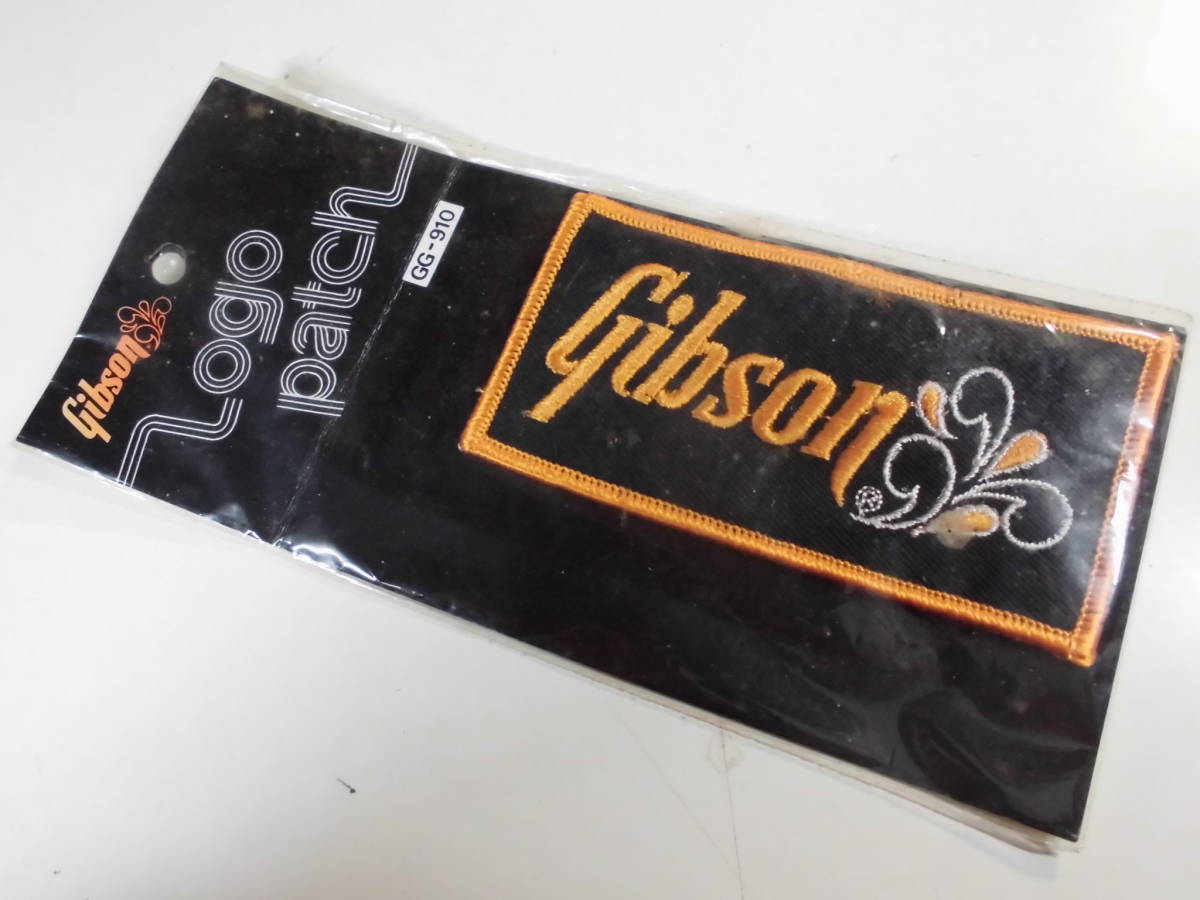 1970～80年代 ギブソン 旧ロゴ ワッペン Gibson 純正品 超希少品 未使用_画像1