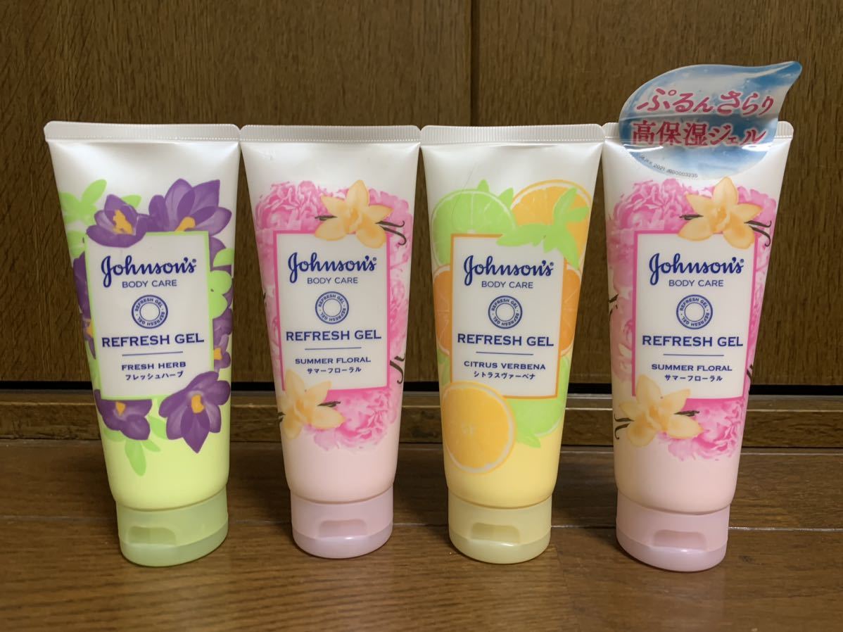  beautiful goods Johnson Johnson body care body lotion summer floral refresh gel 4 pcs set 