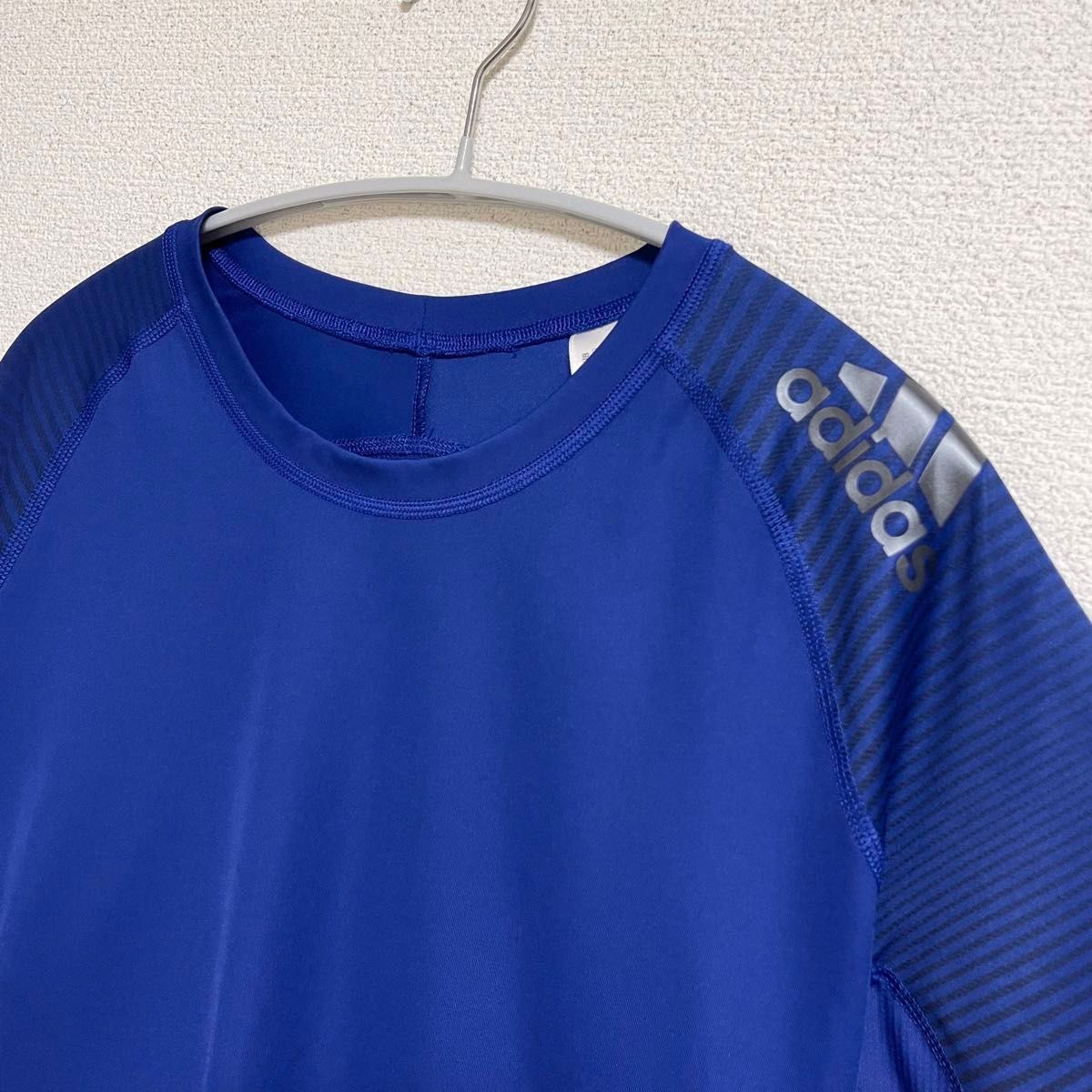 【新品未使用】adidas アディダス スポーツウエア 半袖 2XO 4L 大きめ ブルー 速乾性 Tシャツ ランニング 