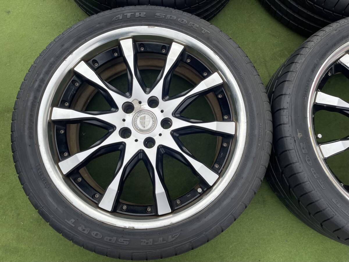 ◆WORK SCHWERT SW2ワークシュバート 19x8J+45/PCD:114.3/5穴◆4本 245/40ZR19.2020/2023年製.エルグランド,アルファード,ヴェルファイア等の画像4