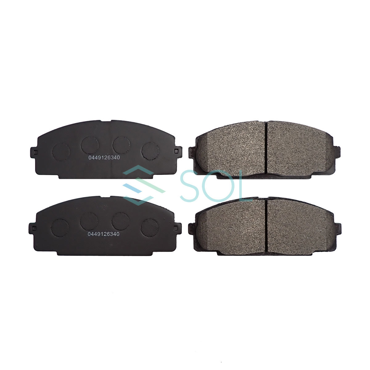  brake pad rom and rear (before and after) for 1 vehicle set Toyota Hiace Regius Ace KCH40W KCH46W 04491-26340 04466-30100 shipping deadline 18 hour 