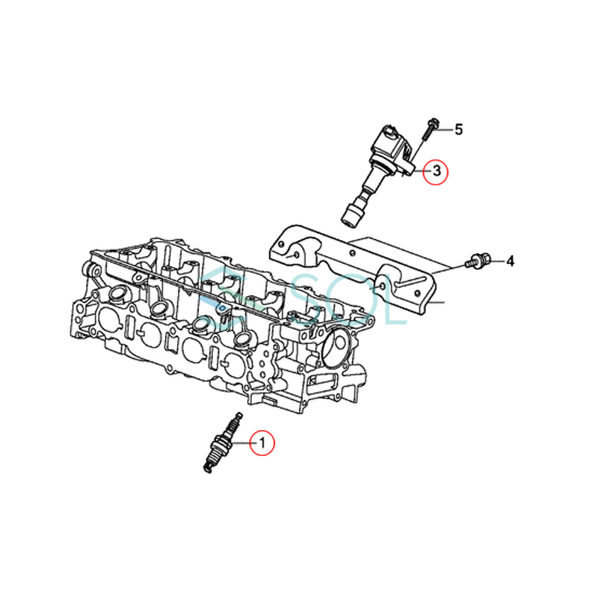 NGKスパークプラグ イリジウムプラグ ＋ イグニッションコイル 4本セット 1台分 フィット GP4 GE6 GE7 CR-Z ZF1 インサイト ZE3 DF6A-13B_画像3