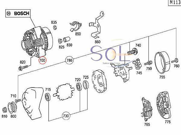  Benz R129 W463 W638 W163 W208 W210 W211 генератор переменного тока SL500 G320 G500 G55 V230 V280 ML320 CLK55 E430 E55 0101543202