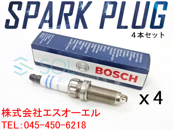 BMW MINI ミニクーパー R55 R56 R58 R59 R60 R61 イリジウム スパークプラグ 4本セット(1台分) BOSCH ZR5SI332 12122293697_画像1