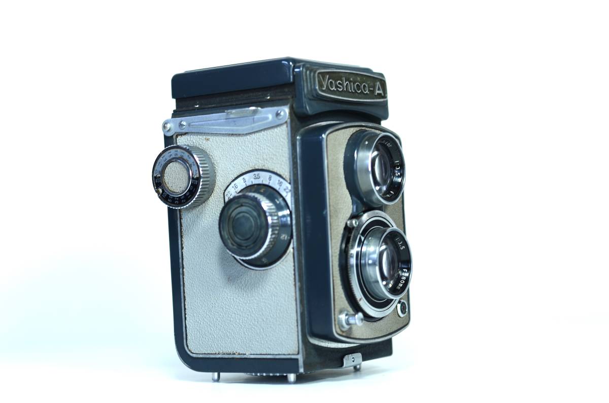 【訳アリ大特価】Yashica-A ヤシカ 二眼レフカメラ Yashikor 1:3.5 f=80mm #20240208_0001_画像2