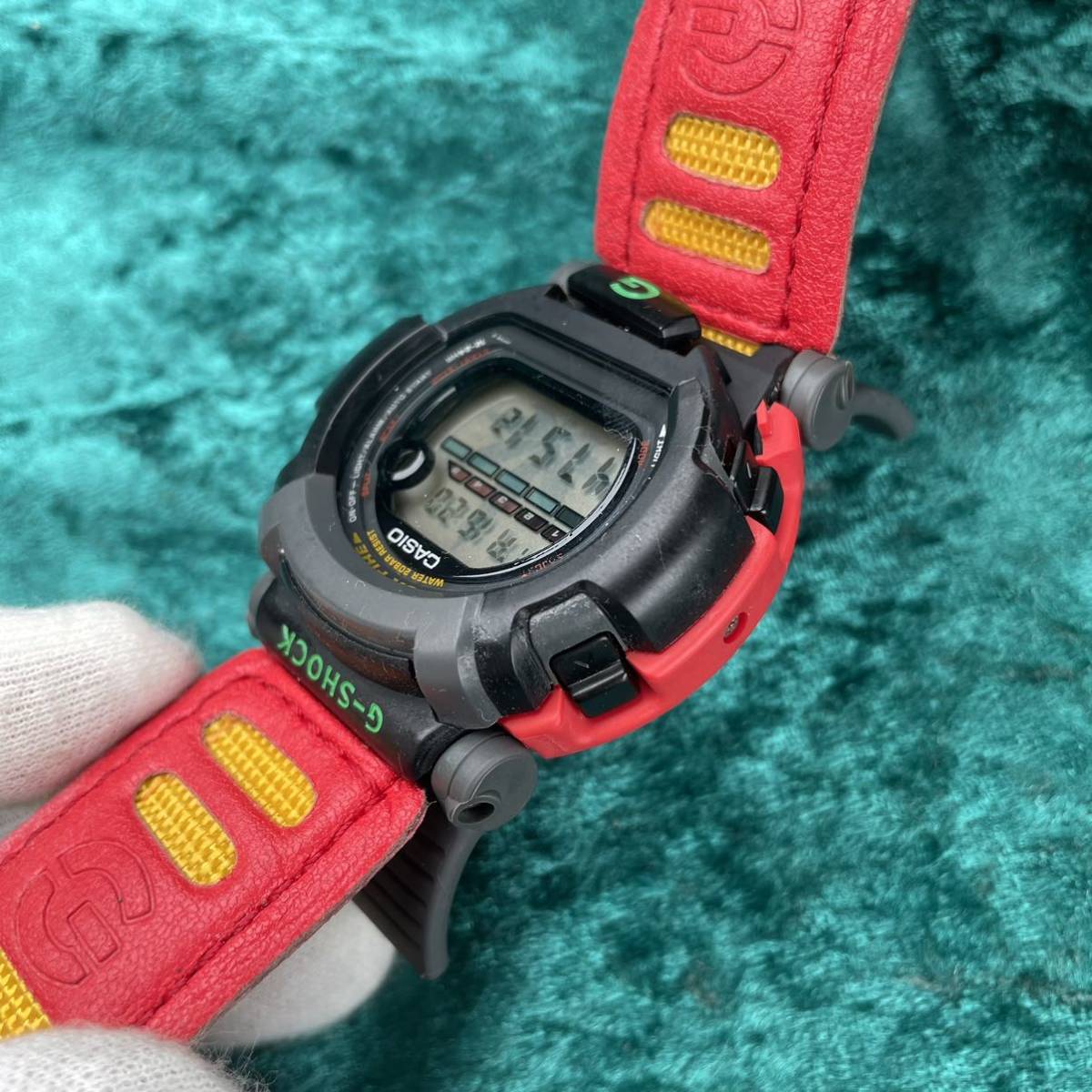 13ビンテージ CASIO G-SHOCK DW-002BW nexaxボブ・マーリー レゲエ ラスタ ネグザクス カプセルタフ ガラス綺麗 訪問買い取り品_画像6