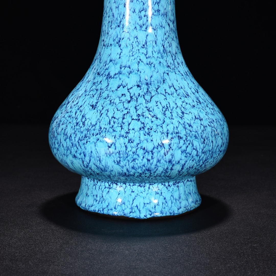 大清乾隆年製款 炉鈞釉 胆瓶 唐物 陶磁器 中国美術 工芸品 HB726_画像3